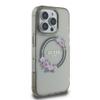 GUESS futerał do IPHONE 16 Pro kompatybilny z MagSafe GUHMP16LHFWFCK (IML Flowers Wreath) czarny