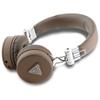 GUESS słuchawki bezprzewodowe bluetooth nagłowne ENC GUBH70PGTSPSW (Grained Classic Round Shape) brązowe