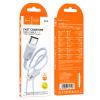 Kabel USB A do USB C Hoco 3A 1 m X114 niebieski