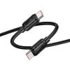 Kabel USB C do USB C Hoco PD 5A 240W 1 m X115 czarny