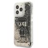 KARL LAGERFELD futerał do IPHONE 13 Pro KLHCP13LLGGKBK (Liquid Glitter Gatsby Ikonik) czarny