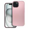 Futerał do iPhone 15 Metallic różowy