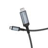 Kabel USB C do HDMI Hoco 4K 30Hz 2 m UA43 stalowy szary