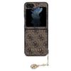 GUESS futerał do SAMSUNG Z FLIP 5 GUHCZF5GF4GBR (4G Charm) brązowy