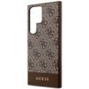 GUESS futerał do SAMSUNG S24 Ultra GUHCS24LG4GLBR (4G Bottom Stripe) brązowy