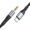 Kabel AUX Jack 3,5 mm do USB C Hoco 1 m UPA22 czarny