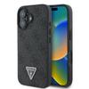 GUESS futerał do IPHONE 16 GUHCP16SP4TDPK (PU Leather 4G Triangle Strass) czarny