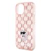 KARL LAGERFELD futerał do IPHONE 15 KLHCP15SHNCMKLP (Monogram) różowy