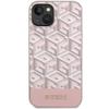 GUESS futerał do IPHONE 14 kompatybilny z MagSafe GUHMP14SHGCFSEP (GCUBE Stripes) różowy
