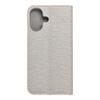Etui z klapką na iPhone 17 Luna Book Gold srebrne