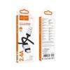 Kabel USB A do Lightning Hoco 2,4A 1 m X110 czarny