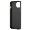 GUESS futerał do IPHONE 13 Mini GUHCP13SPSATPK (Saffiano Double Card Triangle) czarny