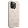 GUESS futerał do IPHONE 14 Pro GUHCP14LG4GFPI (4G Gold Logo) różowy