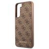 GUESS futerał do SAMSUNG S22 GUHCS22SG4GFBR (4G Metal Gold Logo) brązowy