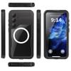 Futerał do Samsung S25 PLUS Shellbox MARS wodoodporny z metalowym ringiem czarny