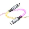Kabel USB C do USB C Hoco 3A 60W LED 1 m U112 szary