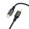 Kabel USB C do USB C Hoco 3A 60W 1 m X128 Benefit czarny
