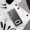 Futerał do Samsung A26 5G Glam srebrny