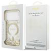 GUESS futerał do IPHONE 17 Pro kompatybilny z MagSafe GUHMP17LRGRGED (Resin Bottom Glitter) złoty