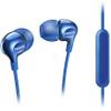 Słuchawki przewodowe Jack 3,5 z mikrofonem PHILIPS headphones SHE3705BL niebieskie