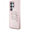 KARL LAGERFELD futerał do SAMSUNG S25 Ultra KLHCS25LHKHDCELP (IML Rhinestones K Head) różowy