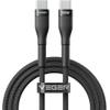 Kabel USB C do USB C VEGER PD 5A 100W 1,5 m CC05 czarny