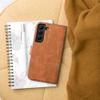 Etui z klapką na Samsung A13 4G Tender Book brązowe