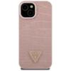 GUESS futerał do IPHONE 13 / 14 / 15 GUHCP15SPCRTHCP (Croco Triangle Metal Logo) różowy