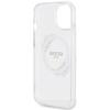 GUESS futerał do IPHONE 15 kompatybilny z MagSafe GUHMP15SHFWFCT (Flowers Wreath) transparentny