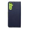 Etui z klapką na Samsung A14 4G / A14 5G Fancy Book granatowo-limonkowe