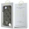 GUESS futerał do IPHONE 16e (SE 4 2025) kompatybilny z MagSafe GUHMPSE4P4TDPW (PU 4G RingTriangle Logo) brązowy