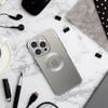 Futerał do iPhone 17 AIR Glam srebrny