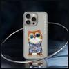 NIMMY futerał GLASSES COOL CAT do IPHONE 15 Pro szary