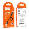 Kabel USB A do USB C Hoco PD 2,4A 27W 0,25 m X96 czarny