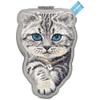 NIMMY zawieszka magnetyczna DENIM FASHION BRITISH SHORTHAIR CAT szara