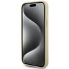 GUESS futerał do IPHONE 13 / 14 / 15 GUHCP15SPS4DGPD (Leather 4G Metal Logo Strass) złoty