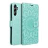 Etui z klapką na Samsung A14 4G / A14 5G Mezzo Book mandala zielone