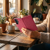 Etui z klapką na Samsung A17 Mezzo Book koty czerwone