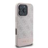 GUESS futerał do IPHONE 16 Pro GUHCP16LG4GLPI (4G PU Bottom Stripe) różowy