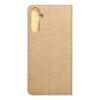 Etui z klapką na Samsung A05s Luna Book Gold złote