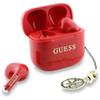 Słuchawki bezprzewodowe douszne Guess TWS Effect Printed Classic Logo & Charm czerwone