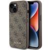 GUESS futerał do IPHONE 15 GUHCP15SG4GFBR (4G Metal Logo) brązowy