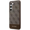 GUESS futerał do SAMSUNG S24 Plus GUHCS24MG4GLBR (4G Bottom Stripe) brązowy