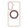 Etui na Samsung A17 / A18 Frame Circle Stand zgodne z MagSafe złote