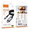 Kabel USB C do HDMI Hoco 4K 30Hz 2 m UA43 stalowy szary