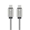 Kabel USB-C do USB-C Forcell F-Energy QC4.0 PD 5A 100W E-Mark Metal 2 m C239 srebrny