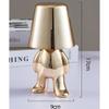 Lampka nocna GOLD MAN Art Deco stojący (wzór 1) MLTL