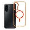 Futerał do Samsung A17 Frame Clear Hybrid Mag Cover zgodny z MagSafe pomarańczowy