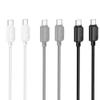 Kabel USB C do USB C Hoco 3A 60W 1 m X113 biały