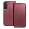 Etui z klapką na Samsung S25 FE Smart Magneto burgundowe